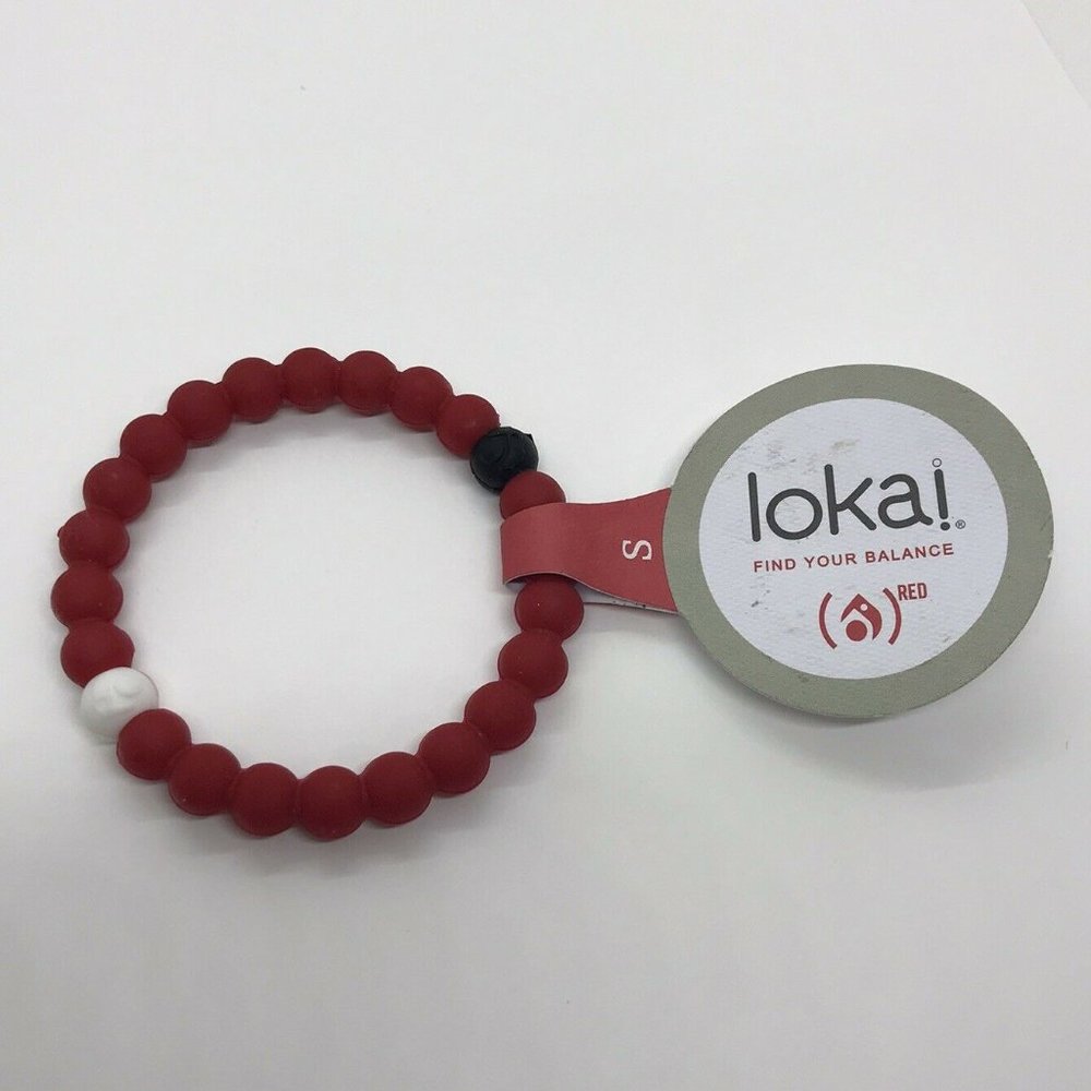 Lokai Find Your Balance Bracelet Red Size Small